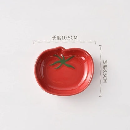 Tomato Shaped Ceramic Sauce Dish