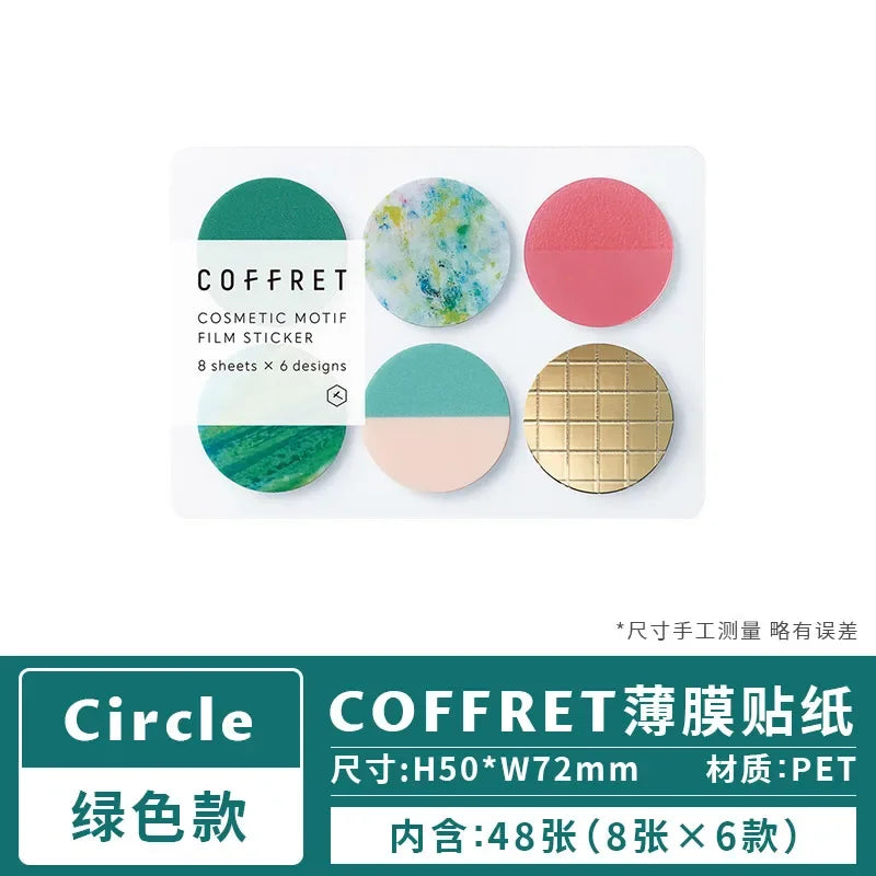 Kingjim COFFRET Makeup Palette Inspired Sticker Pack