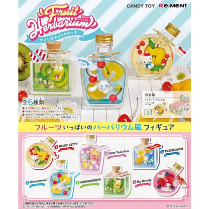 RE-MENT Sanrio Blind Box Toys Miniature Fruit Scene Anime Figure Hello Kitty My Melody Cinnamoroll Doll Model Toys Gifts