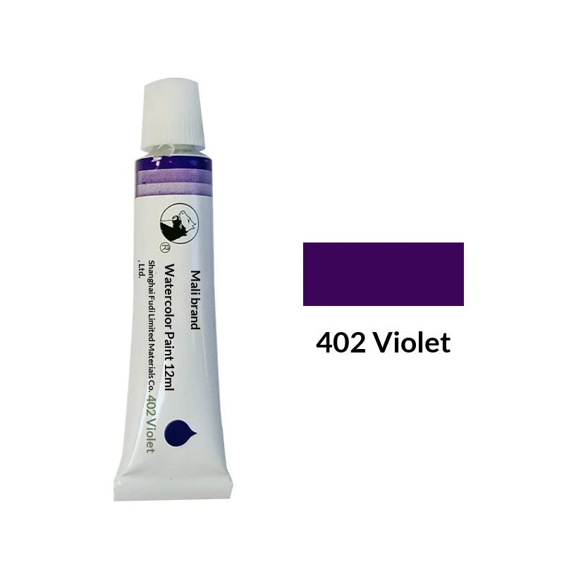 Marie's 36 Colors Watercolor Paint Set 12ml Aluminum Tube Single Refill Pigment for Artist Hand Painting Art Drawing Supplies