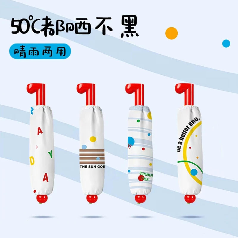Colorful Spotted UV Resistant Folding Umbrella