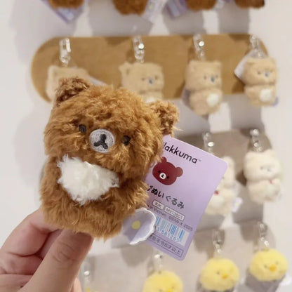 San-X Curly Rilakkuma Keychain Plush