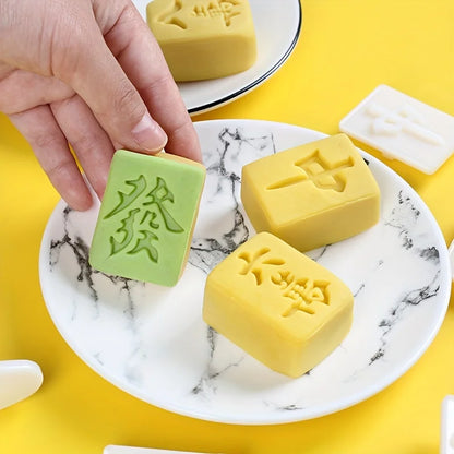 Mahjong Tile Shaped Mooncake Mold Set