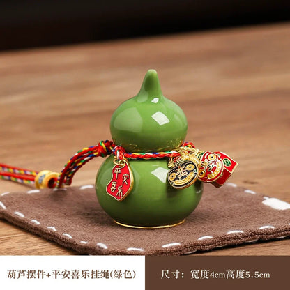 Mini Lucky Ceramic Gourd Ornament