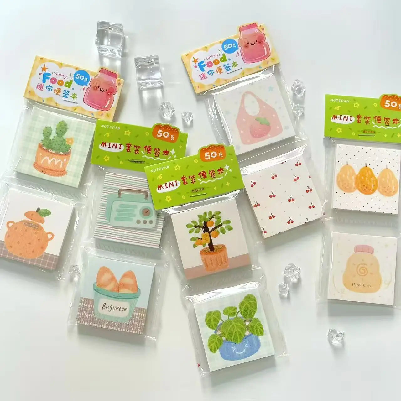 100 Sheet Spring Themed Non-Adhesive Memo Pad Pack of 2