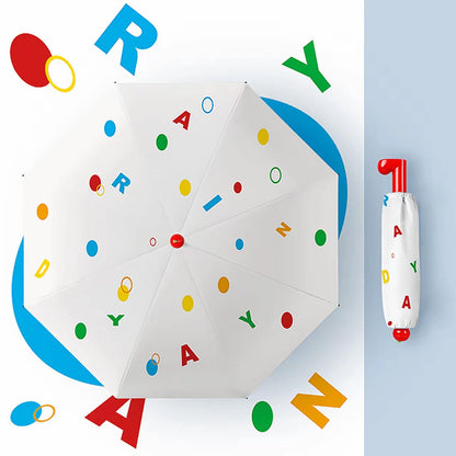 Colorful Spotted UV Resistant Folding Umbrella
