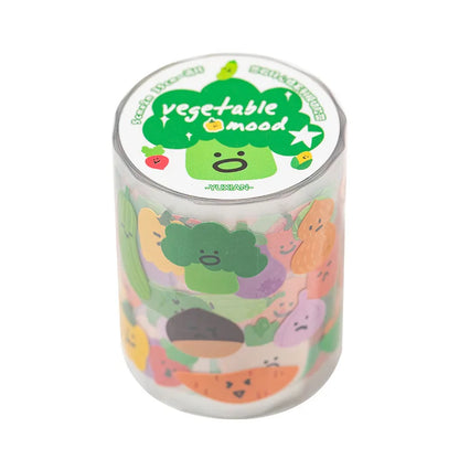 YuXian (语闲) Food Mood Themed Rolls with Die-Cut Stickers