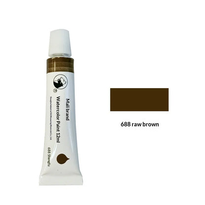 Marie's 36 Colors Watercolor Paint Set 12ml Aluminum Tube Single Refill Pigment for Artist Hand Painting Art Drawing Supplies