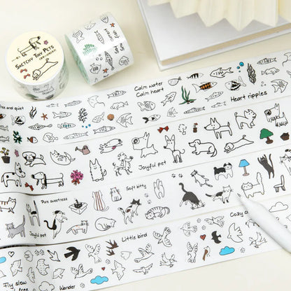 Ketgirl Sketchy Pet Sticker Roll