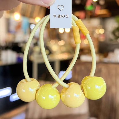 幸運の日 (Lucky Day) Elastic Ball Hair Tie Pack of 2