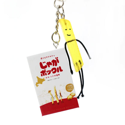 Simulated Box of Jaga Pokkuru (じゃがポックル) Potato Sticks Keychain