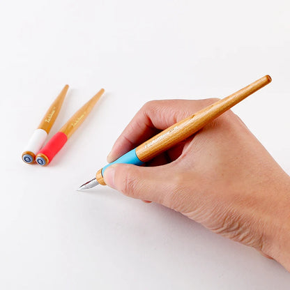 Japan TACHIKAWA T25 T36 T40 Cartoon Penholder Calligraphy Dip Pen Tool with Pen Cap