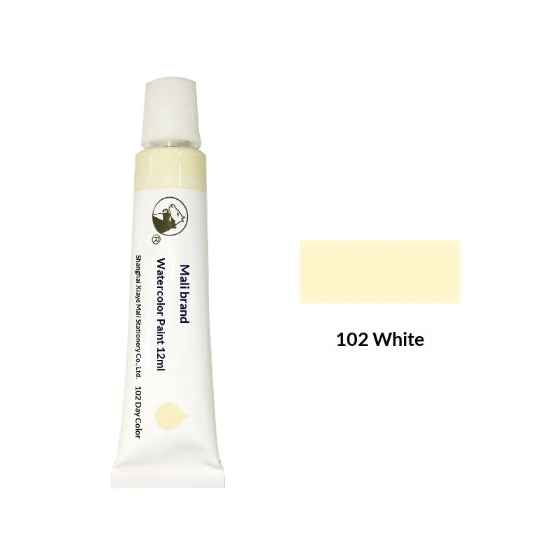 Marie's 36 Colors Watercolor Paint Set 12ml Aluminum Tube Single Refill Pigment for Artist Hand Painting Art Drawing Supplies