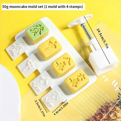 Mahjong Tile Shaped Mooncake Mold Set