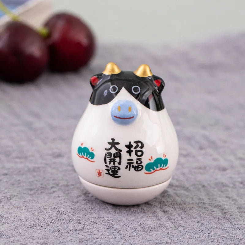 Ceramic Balancing Animal Zodiac Figures