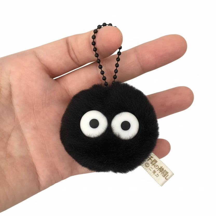 千と千尋の神隠し (Spirited Away) Soot Sprite Black Pompom Pendant