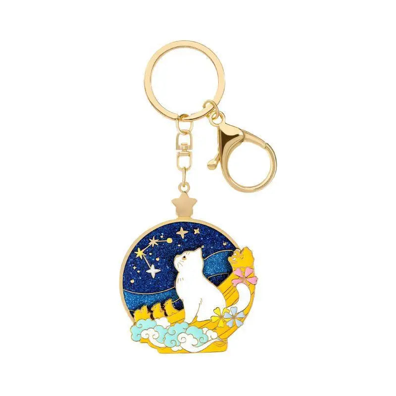 故宫淘宝 (Forbidden City Taobao) 360° Turning Palace Cat Keychain
