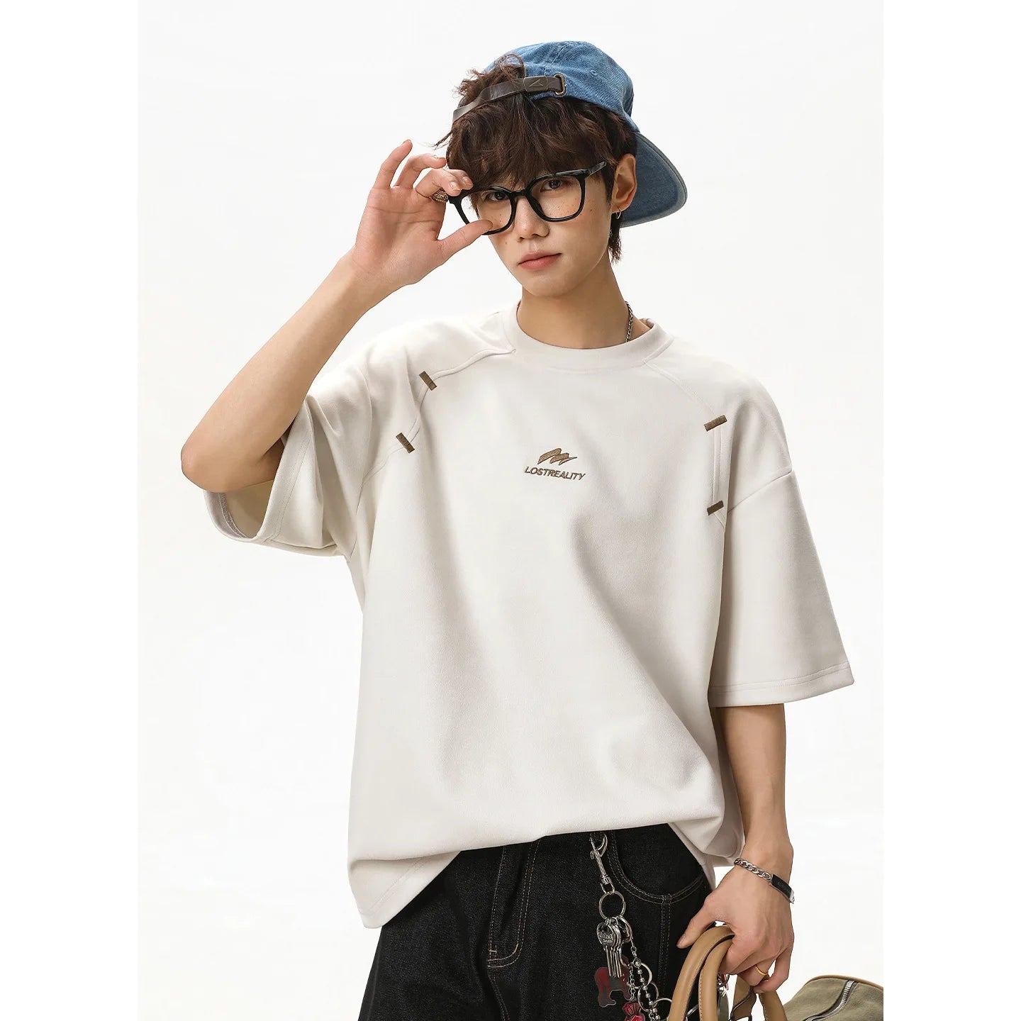 Textured Cotton T-Shirt