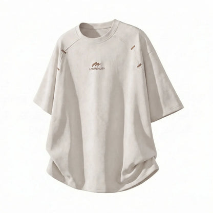 Textured Cotton T-Shirt