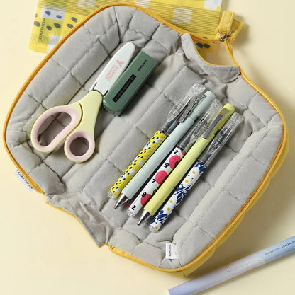 KOKUYO Soft Yellow Pencil Bag