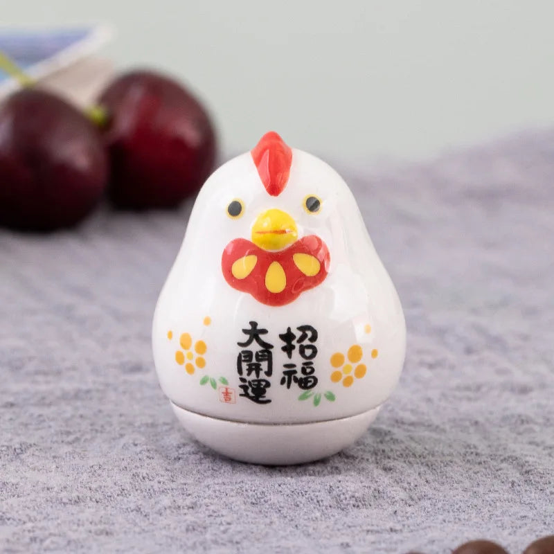 Ceramic Balancing Animal Zodiac Figures