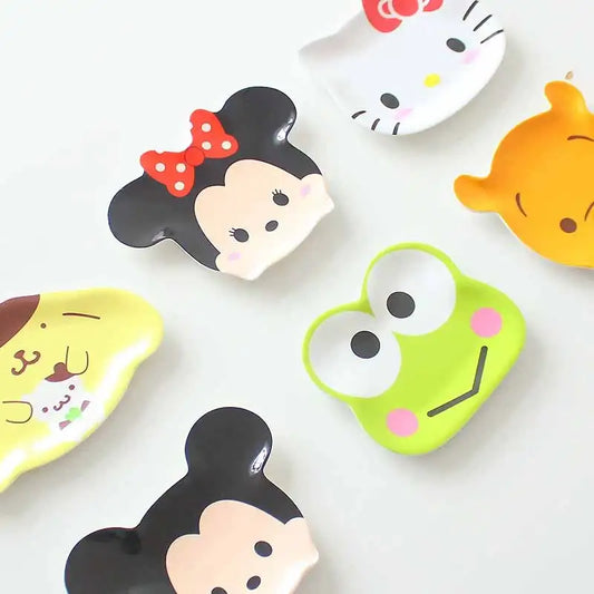 Sanrio and Disney Cartoon Animal Ceramic Snack Plate