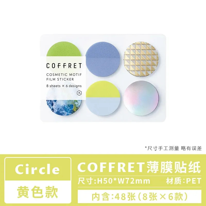 Kingjim COFFRET Makeup Palette Inspired Sticker Pack