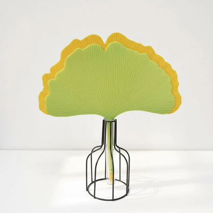 Yellow and Green Gingko Leaf Fan Set