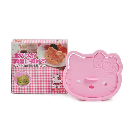 kawaii Hello Kitty Breakfast Sandwich Mold Anime KT Cartoon Bread Biscuit Embosser Cake Tool Diy Making Mold Kitchen Accessories