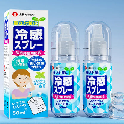 50ml 良質セイカツ (Ryoushitseikatsu) Cooling Spray for Clothes Pack of 2