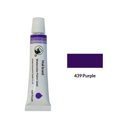 Marie's 36 Colors Watercolor Paint Set 12ml Aluminum Tube Single Refill Pigment for Artist Hand Painting Art Drawing Supplies