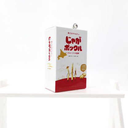Simulated Box of Jaga Pokkuru (じゃがポックル) Potato Sticks Keychain