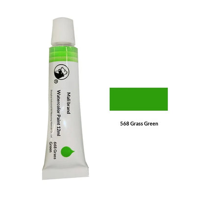 Marie's 36 Colors Watercolor Paint Set 12ml Aluminum Tube Single Refill Pigment for Artist Hand Painting Art Drawing Supplies