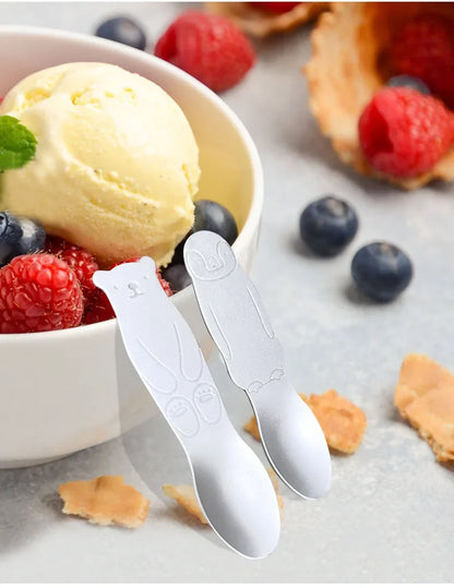 TaiDaMi Arctic Animal Aluminum Ice Cream Spoon