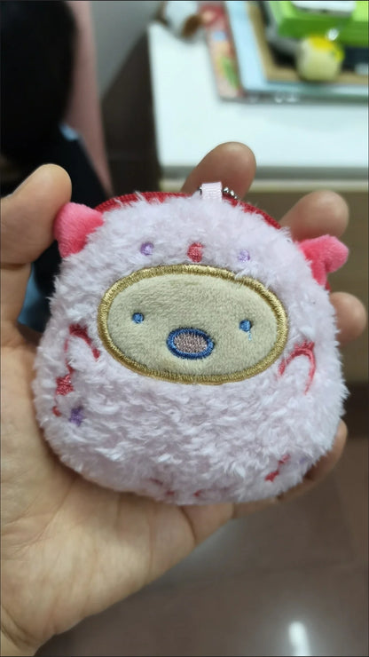 Shirokuma Penguin Tonkatsu Neko Tokage Ebifurai Plush Coin Purse Keychain