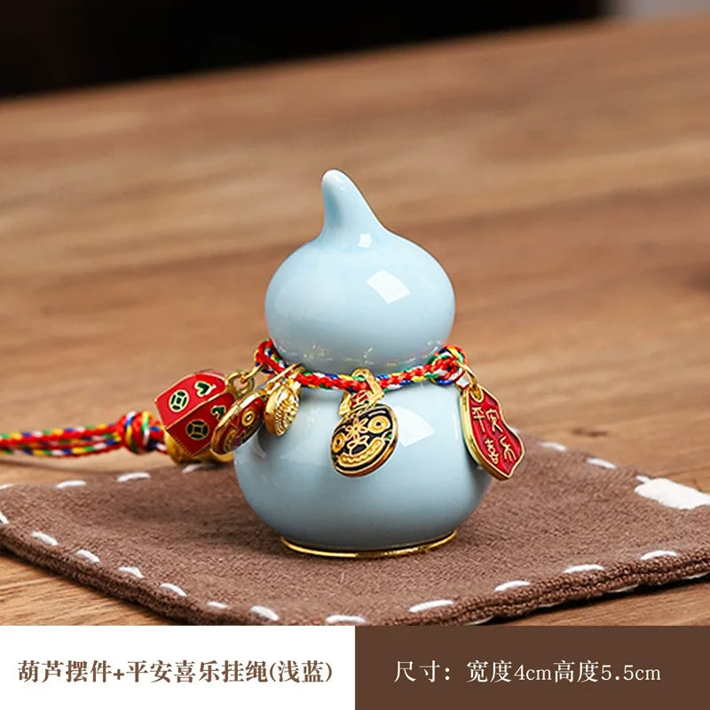 Mini Lucky Ceramic Gourd Ornament
