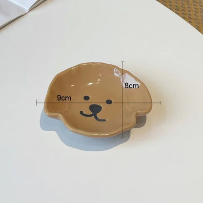 Dog/Bear Ceramic Sauce Dish