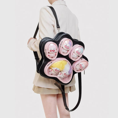 Vegan PVC Cat Paw Ita Backpack