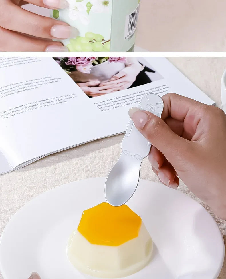 TaiDaMi Arctic Animal Aluminum Ice Cream Spoon
