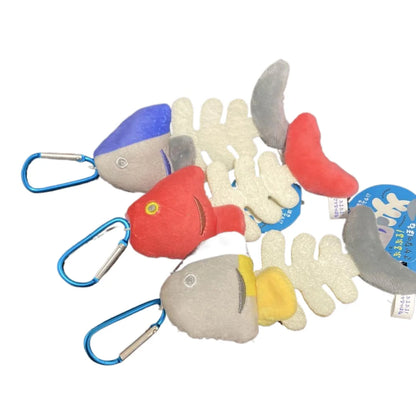 YELL Half Eaten Fish Plush with Carabiner