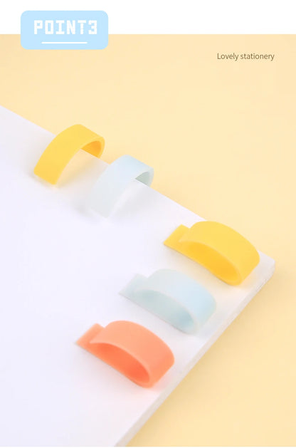 KOKUYO Silicone Novelty Bookmark Set of 6