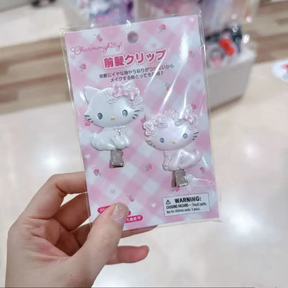 New Sanri Charmmy Kitty Hair Clips Cartoon Decor Barrette Clip Fashion Women Seamless Bangs Clip Cute Duckbill Clip for Party
