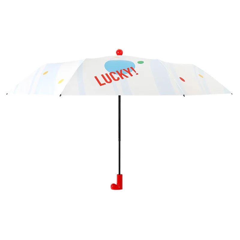 Colorful Spotted UV Resistant Folding Umbrella