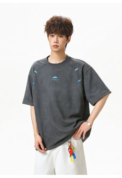 Textured Cotton T-Shirt