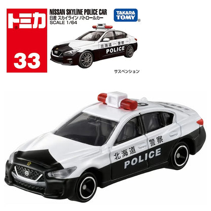 Takara Tomy Tomica Diecast 1/64 Police Car Series Fire Truck Ambulance Vehicle Helicopter Alloy Model Kids Toys Boys