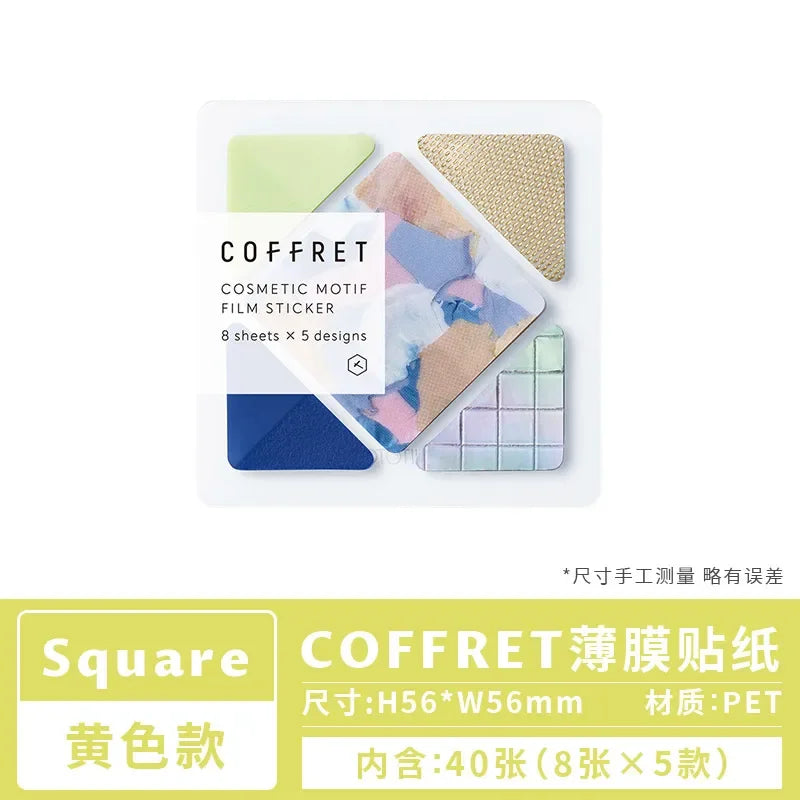 Kingjim COFFRET Makeup Palette Inspired Sticker Pack