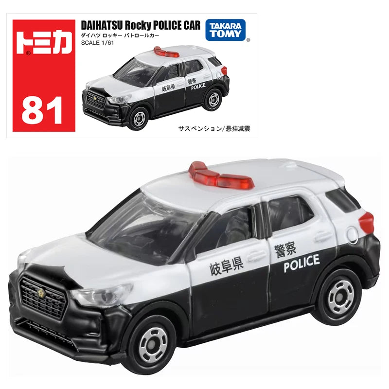 Takara Tomy Tomica Diecast 1/64 Police Car Series Fire Truck Ambulance Vehicle Helicopter Alloy Model Kids Toys Boys