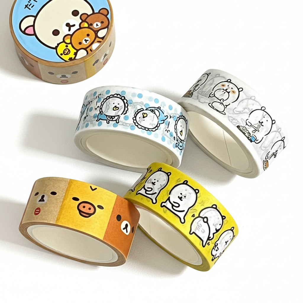 San-X Bear Characters Washi Tape Roll