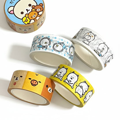 San-X Bear Characters Washi Tape Roll