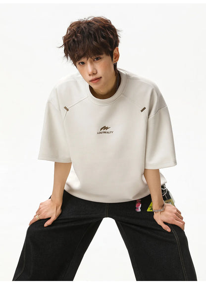 Textured Cotton T-Shirt